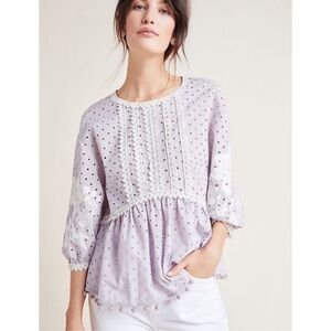 Anthropologie “Pankaj & Nidhi” Besant Embroidery Blouse size 2